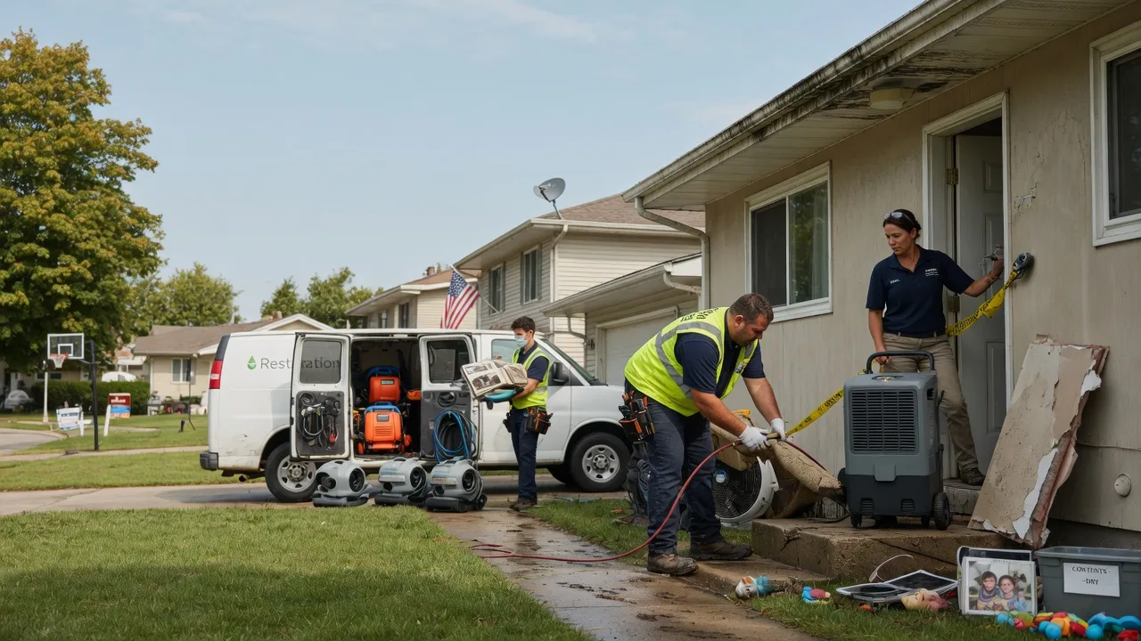 Water Damage Restoration in Iowa City, IA near me